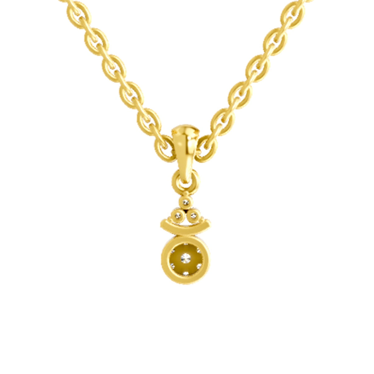0.09 Carat Diamond Pendant 14K - Rose Gold