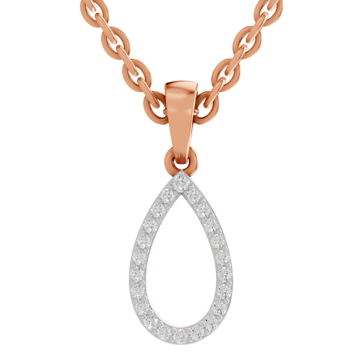 Sparkling Teardrop Diamond Pendant