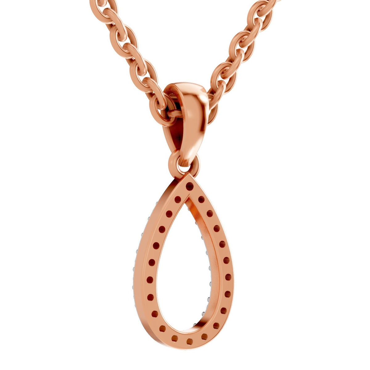 Sparkling Teardrop Diamond Pendant