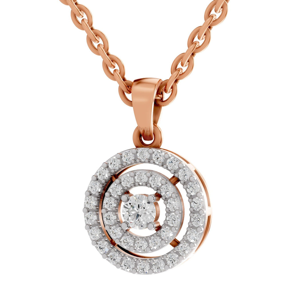 Brilliant Halo Diamond Pendant
