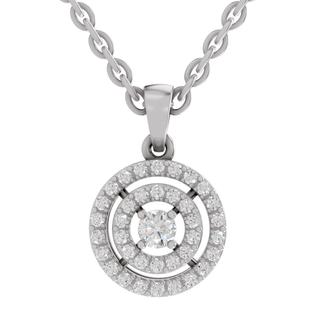 Brilliant Halo Diamond Pendant