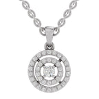 Brilliant Halo Diamond Pendant