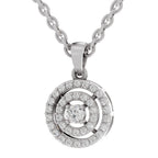 Brilliant Halo Diamond Pendant