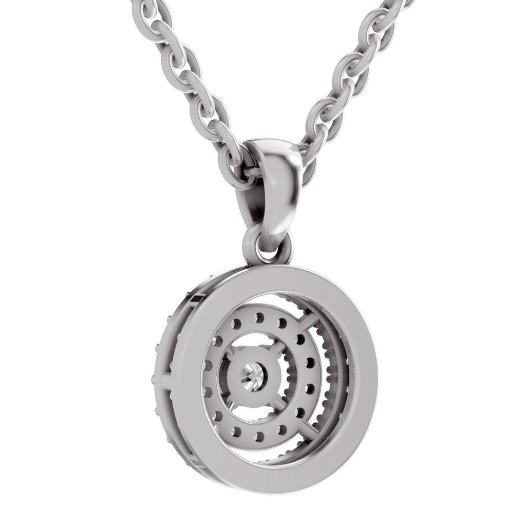 Brilliant Halo Diamond Pendant