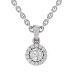 Majestic Halo Diamond Pendant