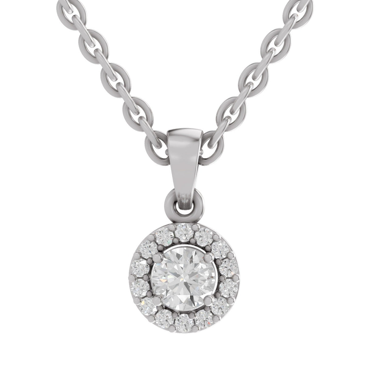 Majestic Halo Diamond Pendant