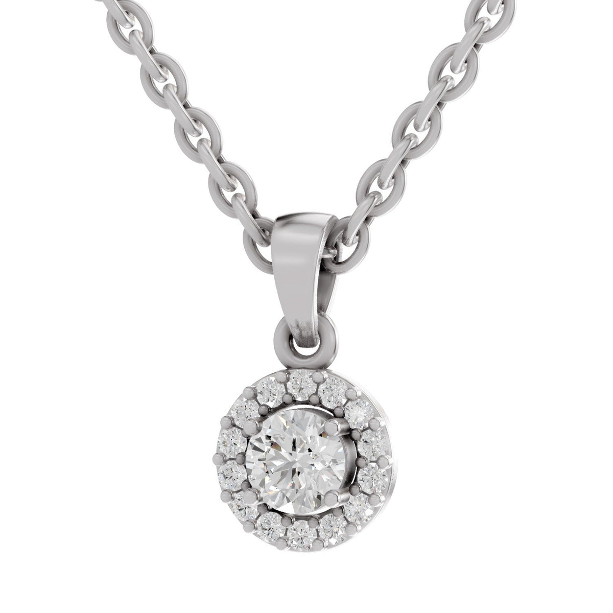 Majestic Halo Diamond Pendant