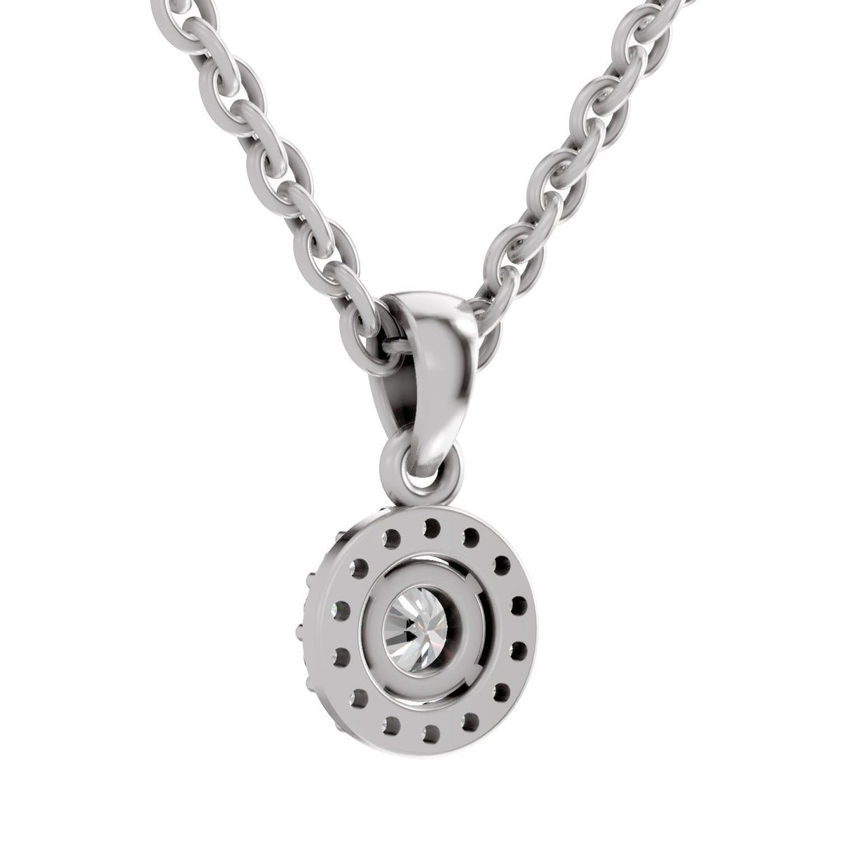 Majestic Halo Diamond Pendant