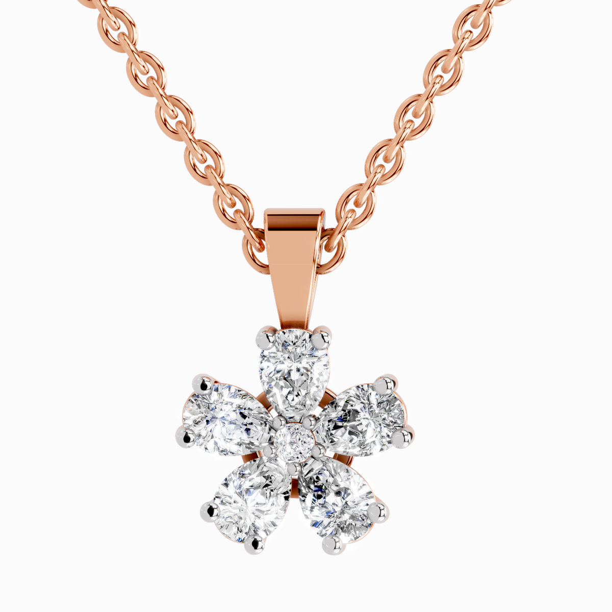 Radiant Pear Diamond Pendant