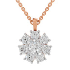 Resplendent Floral Diamond Pendant