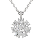 Resplendent Floral Diamond Pendant