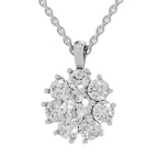 Resplendent Floral Diamond Pendant