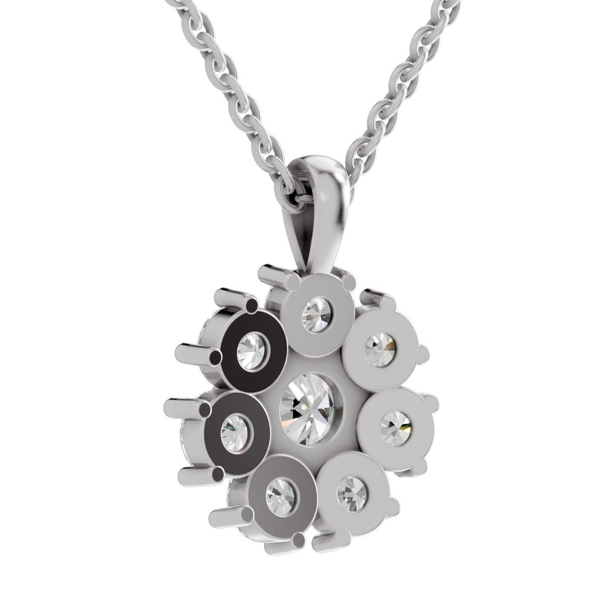 Resplendent Floral Diamond Pendant