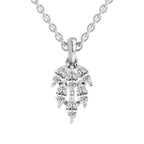 Radiant Marquise Leaf Diamond Pendant