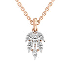 Radiant Marquise Leaf Diamond Pendant