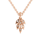 Radiant Marquise Leaf Diamond Pendant