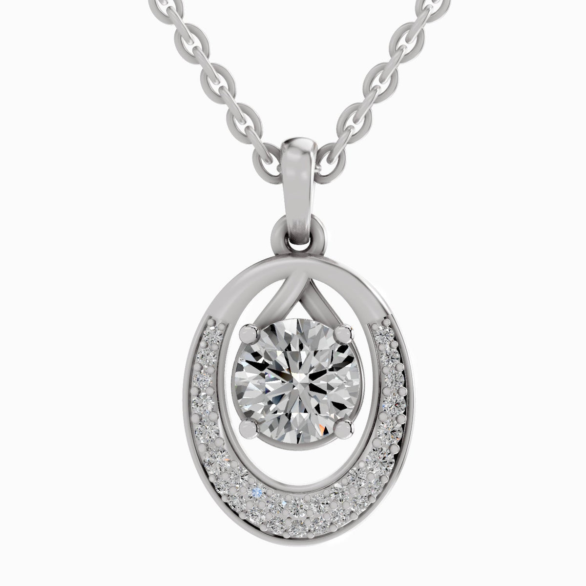 Timeless Cluster Diamond Pendant