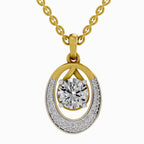 1.21 Carat Cluster Pendant 14K