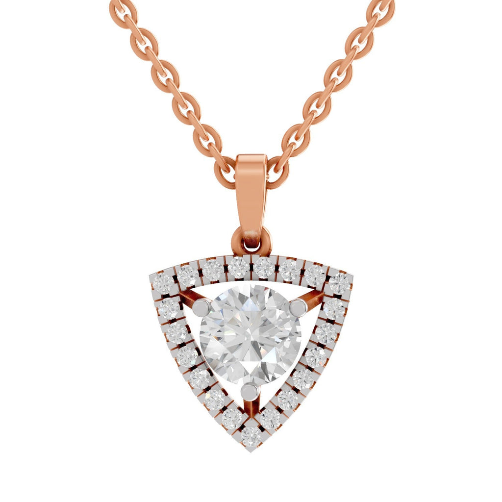 Pristine Halo Diamond Pendant