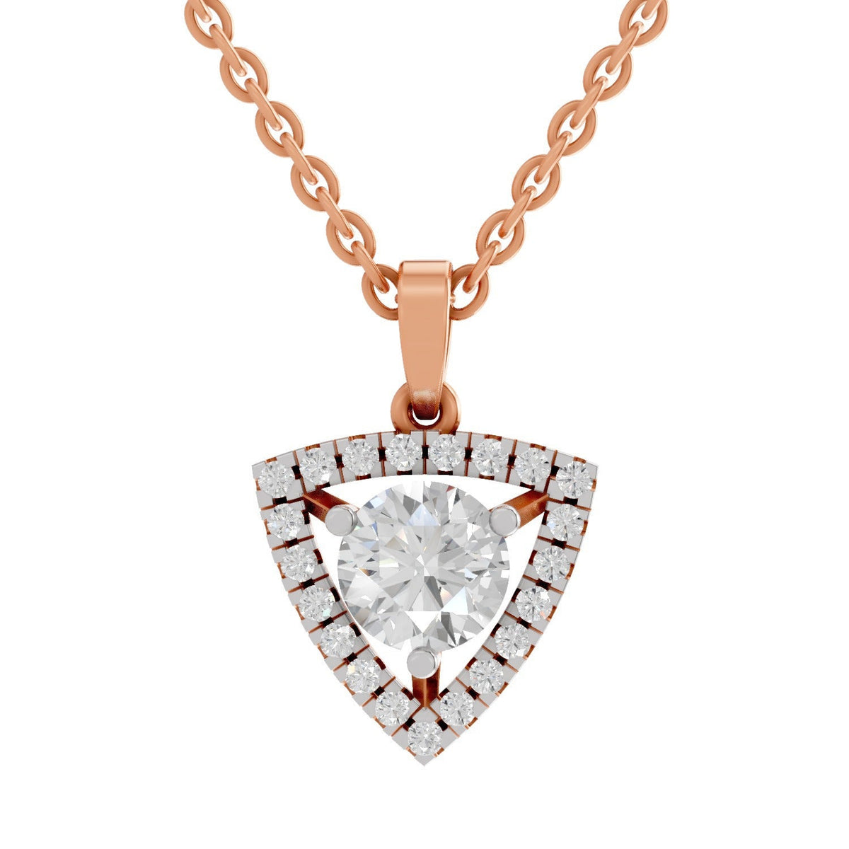 Pristine Halo Diamond Pendant