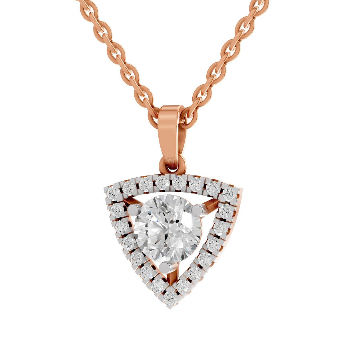 Pristine Halo Diamond Pendant