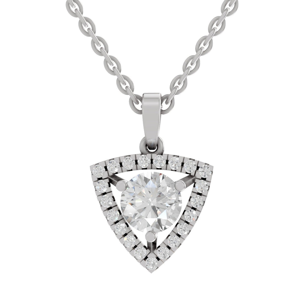Pristine Halo Diamond Pendant