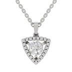 Pristine Halo Diamond Pendant