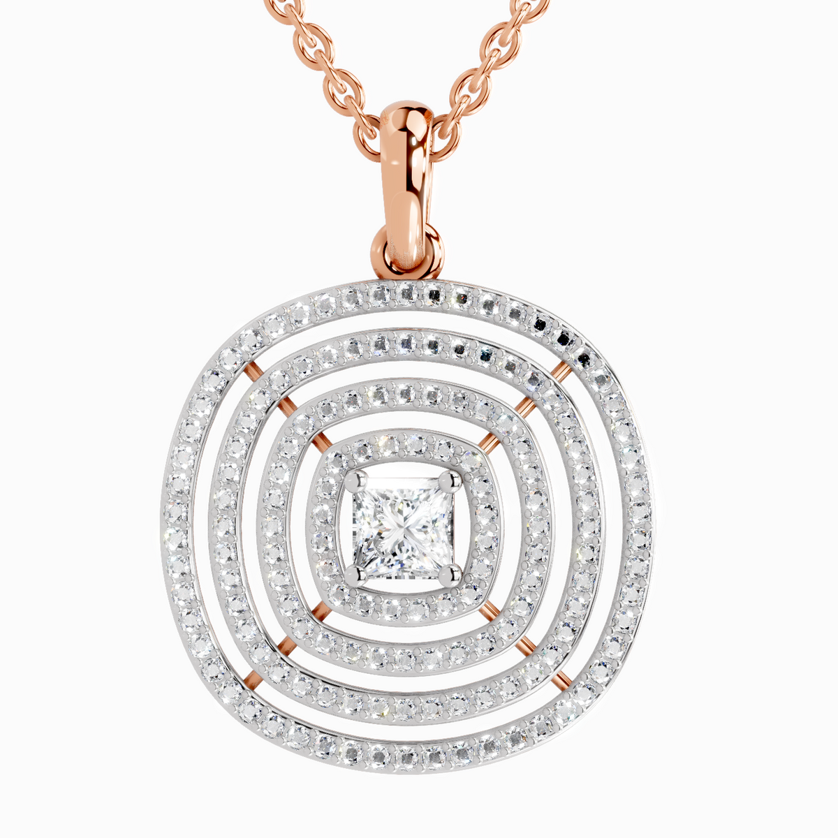 Majestic Circle Diamond Pendant