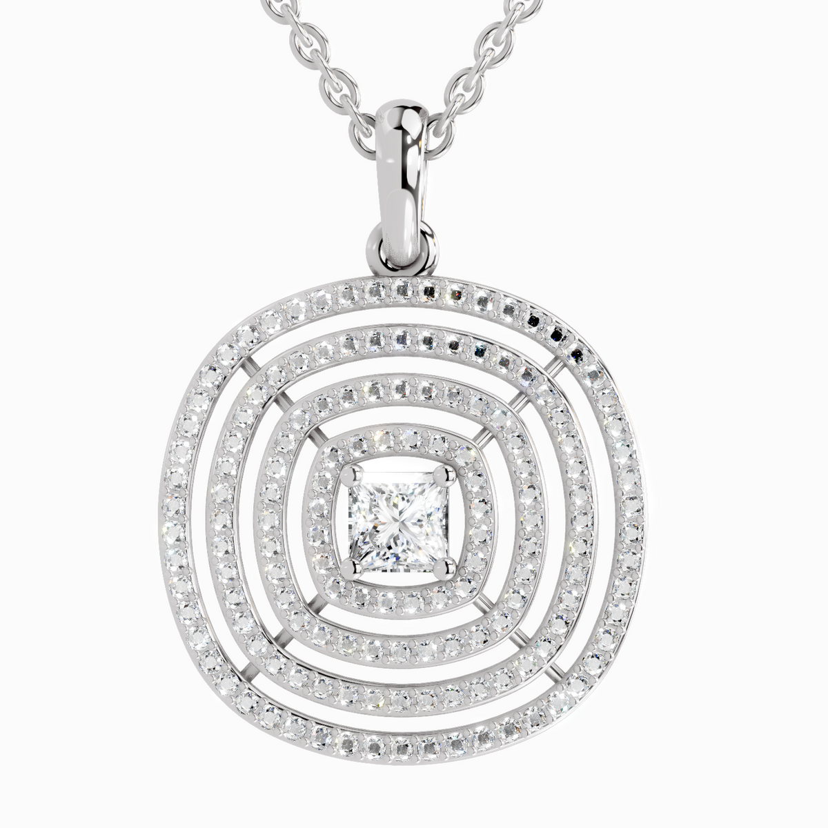 Majestic Circle Diamond Pendant