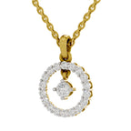 0.79 Carat Round Circle Pendant 14K - Rose Gold