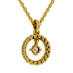 0.79 Carat Round Circle Pendant 14K - Rose Gold