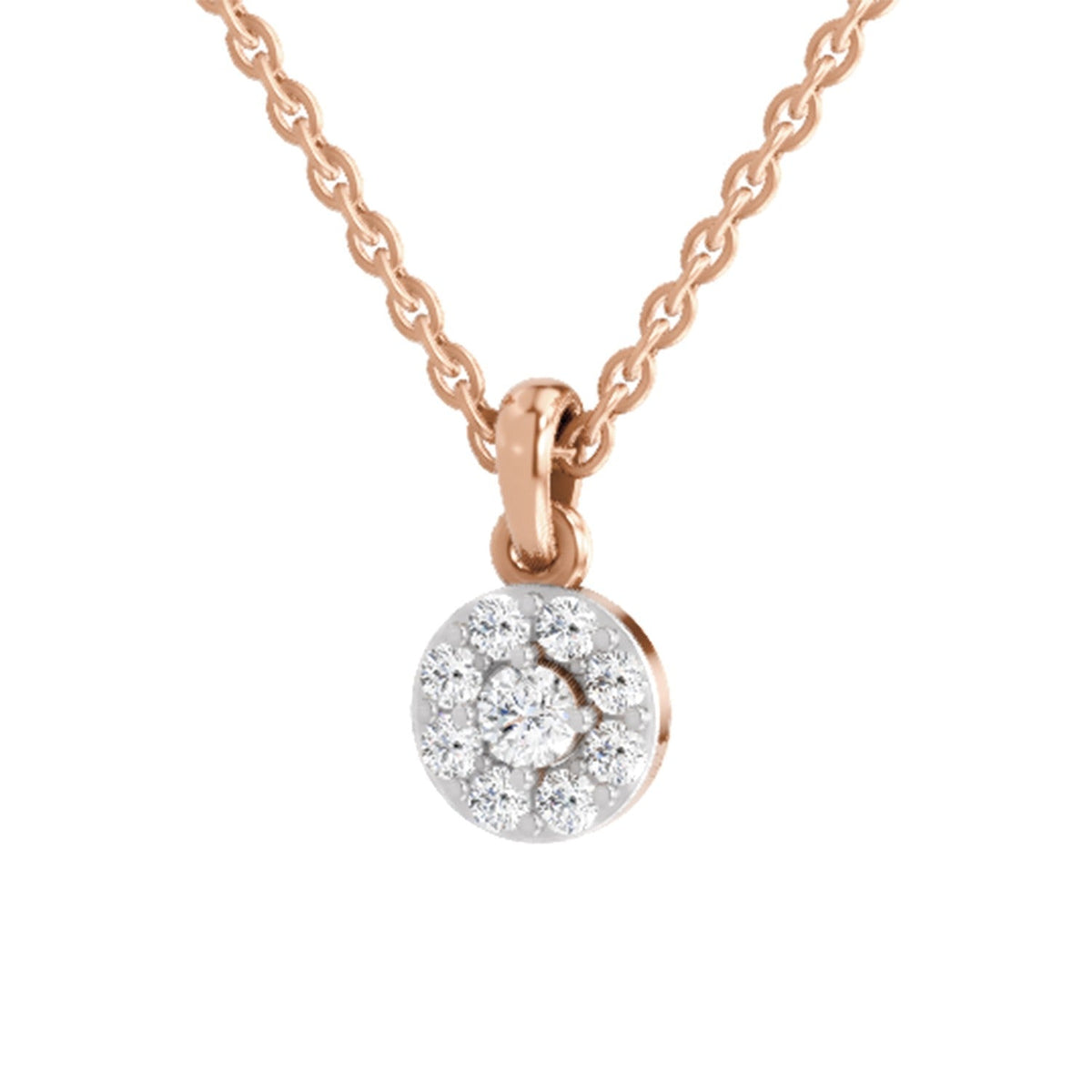 Sublime Halo Diamond Pendant
