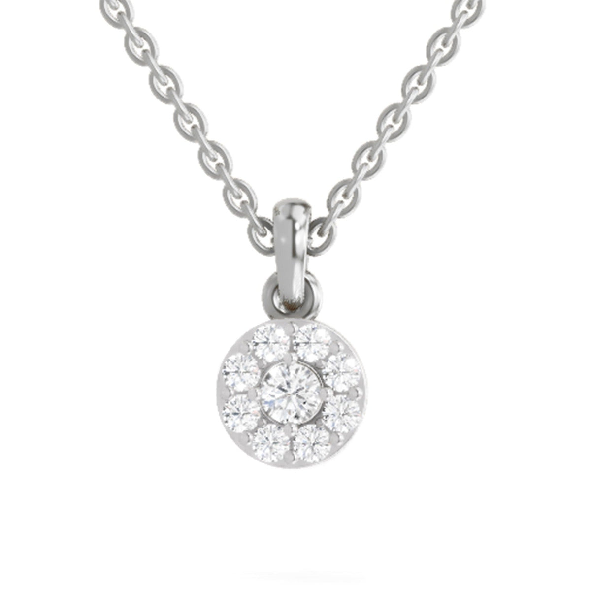 Sublime Halo Diamond Pendant