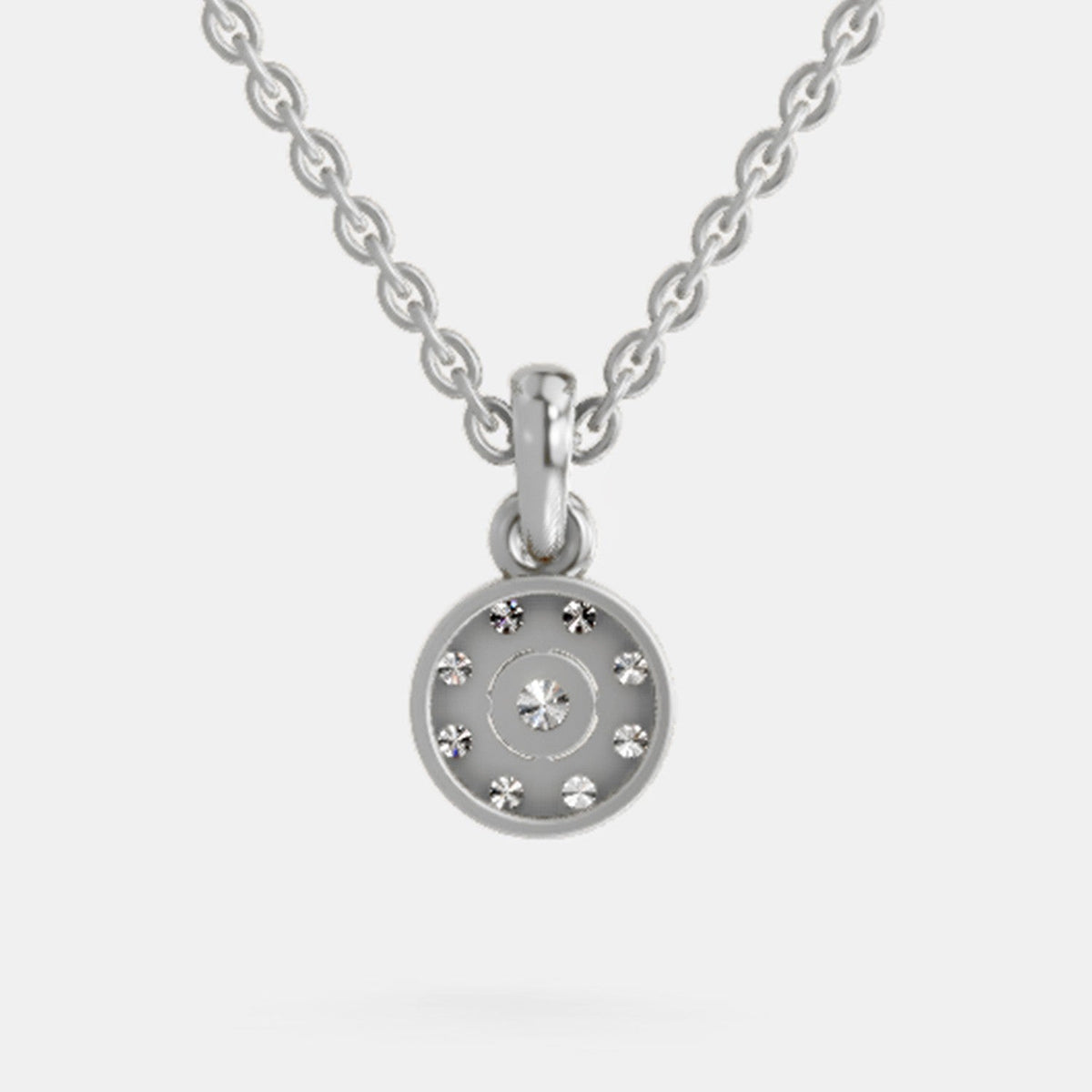 Sublime Halo Diamond Pendant