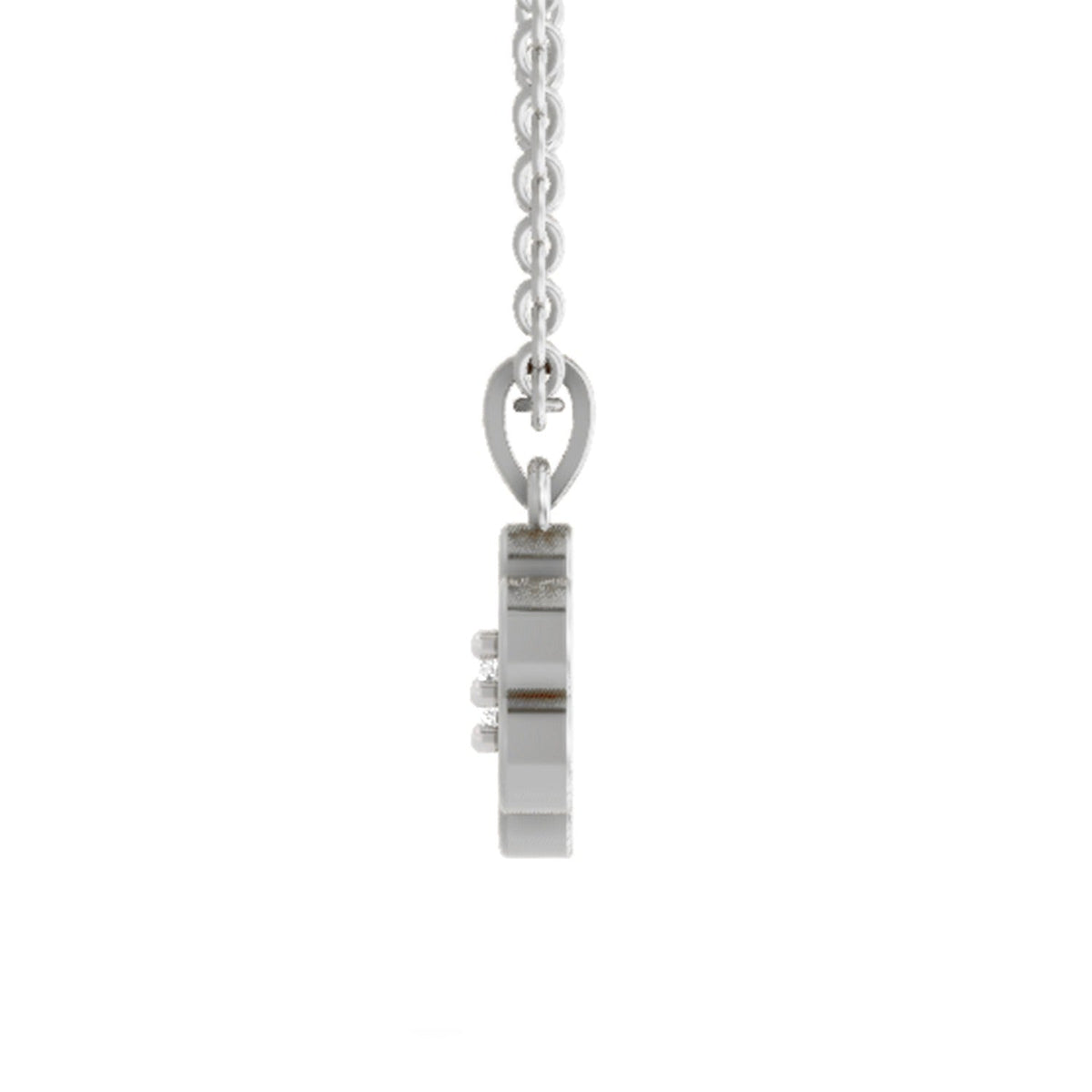 Enchanting Floral Cluster Diamond Pendant