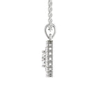 Refined Halo Diamond Pendant