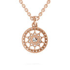 Glistening Halo Diamond Pendant