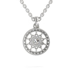 Glistening Halo Diamond Pendant