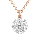Timeless Floral Cluster Diamond Pendant