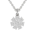 Timeless Floral Cluster Diamond Pendant