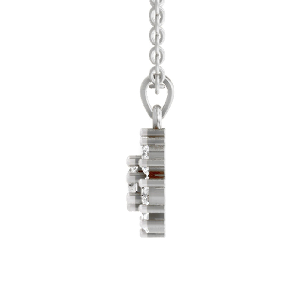 Timeless Floral Cluster Diamond Pendant