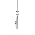 Regal Oval Halo Diamond Pendant
