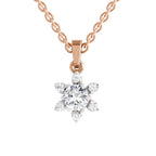 Luminous Floral Diamond Pendant