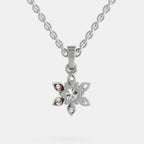 Luminous Floral Diamond Pendant
