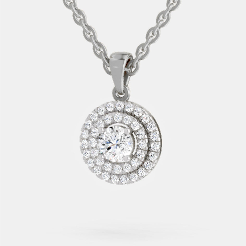 Eternal Halo Diamond Pendant
