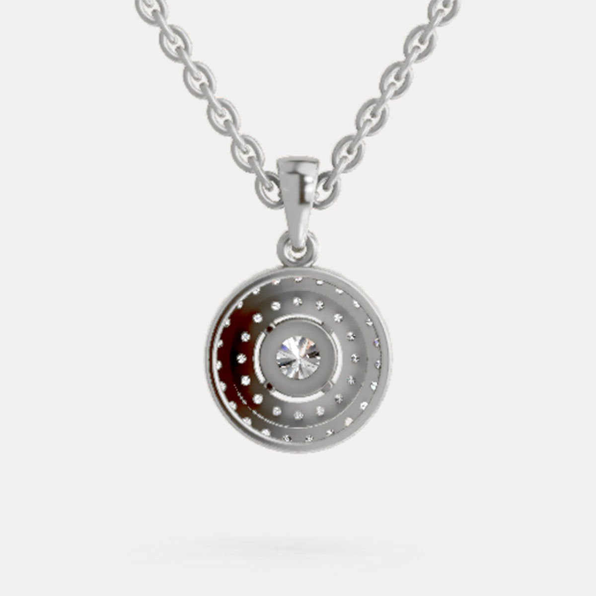 Eternal Halo Diamond Pendant