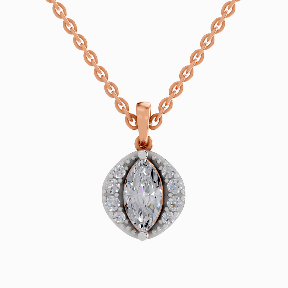 Delicate Marquise Diamond Pendant