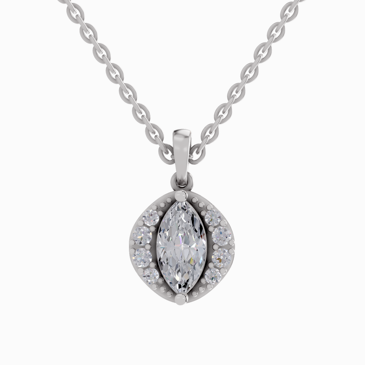 Delicate Marquise Diamond Pendant