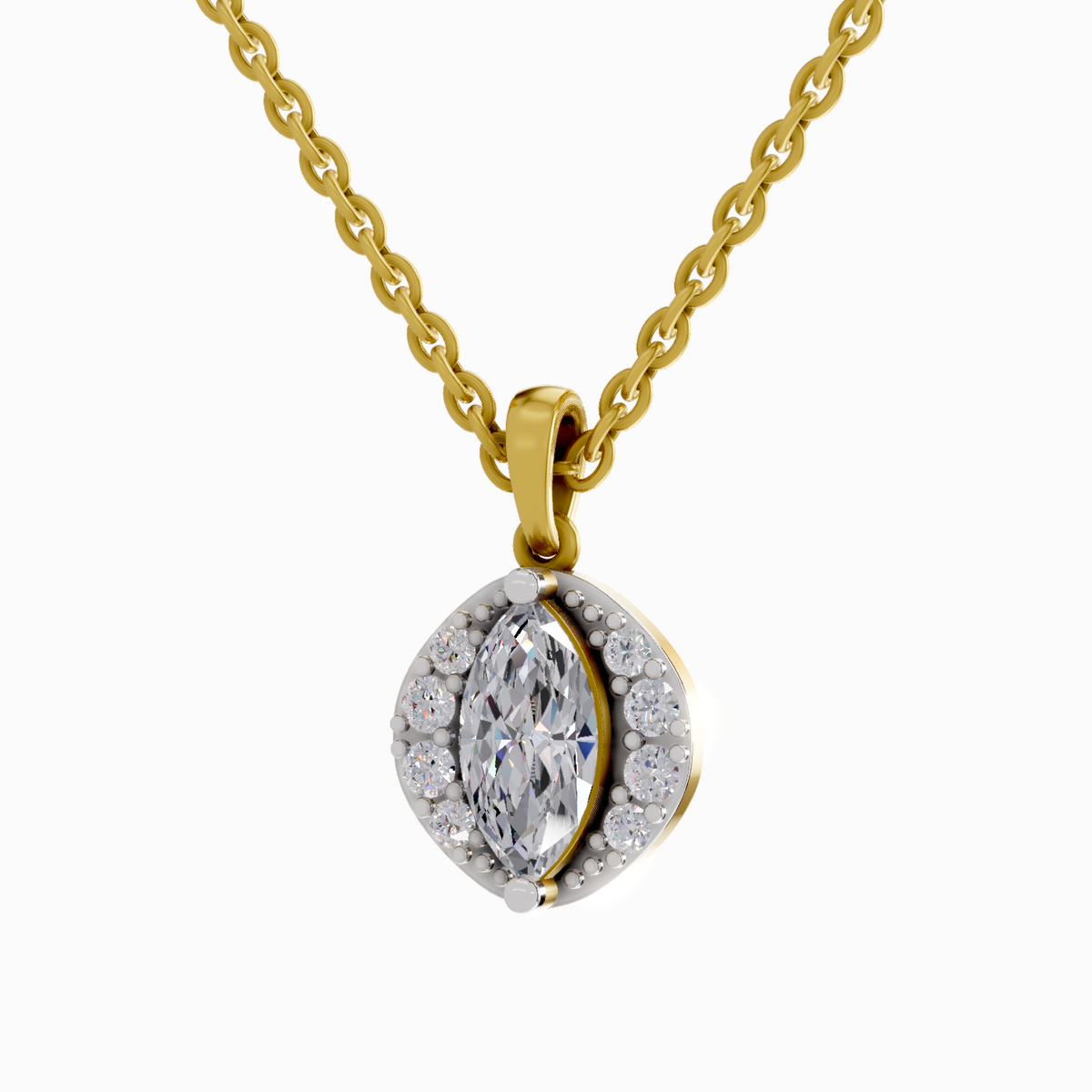 1.26 Carat Marquise Shaped 14K