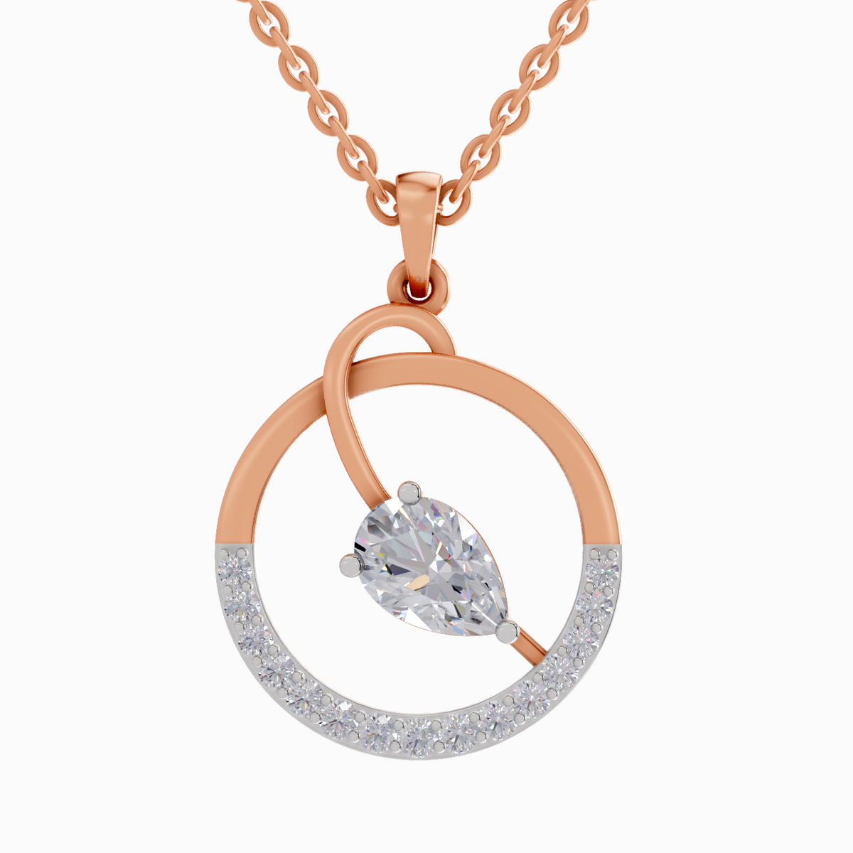 Sublime Pear Diamond Pendant